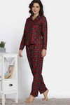 Zivame Mickey Mania Knit Poly Pyjama Set - Rio Red — thumbnail 3